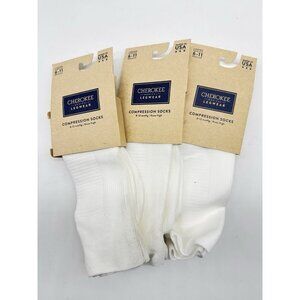3 PAIRS Cherokee Medical Womens Compression socks 8-12 MmHg Knee Length Size6-11